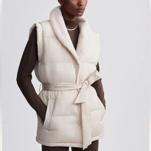 Varley Off-White Belted Vest